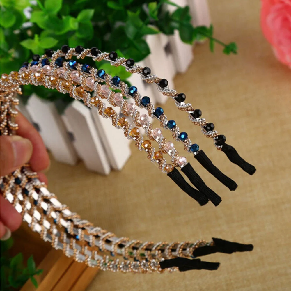 1PCs High Quality Fashion Crystal Rhinestone Hair wear Jewelry Female