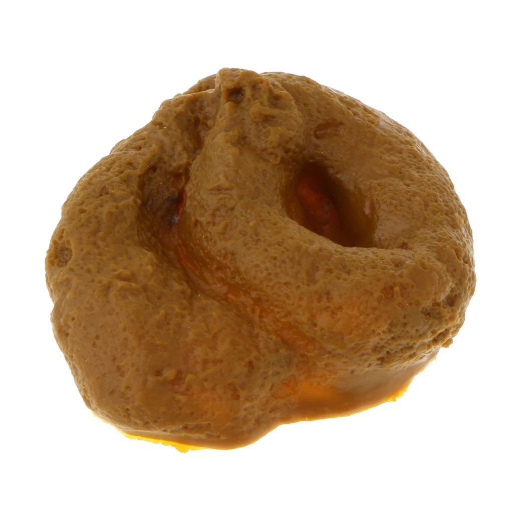 Simulation Dog Doo Poop Crap Turd Stool Party Prank Gag Gift Plastic Round