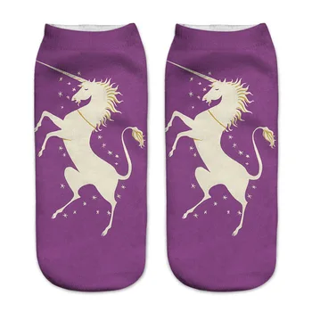 

unicorn purple 3d print socks