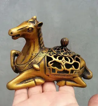 

Crafts statueCollectables! Dynasty Old Chinese Bronze Statue Unique incense burner