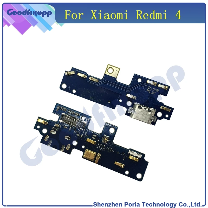 XM0028 For Xiaomi Redmi 4 Micro USB Charging Charger Port Dock Connector Flex Cable With Microphone Board Module(2)