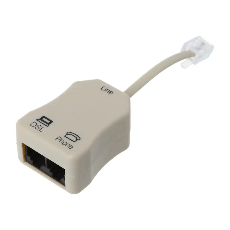 

Portable ADSL Modem Telephone Phone Fax In-Line Splitter Filter Network 1PC