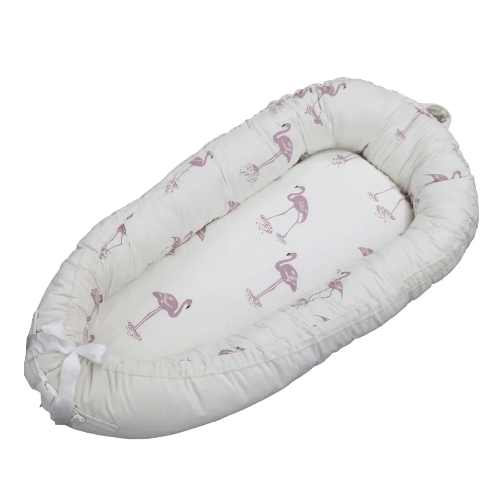 Портативная детская бионическая кровать Bebe SLEEP POD Младенческая дорожная кроватка хлопок Новорожденный матрас BabyNest обновленная кровать-гнездо