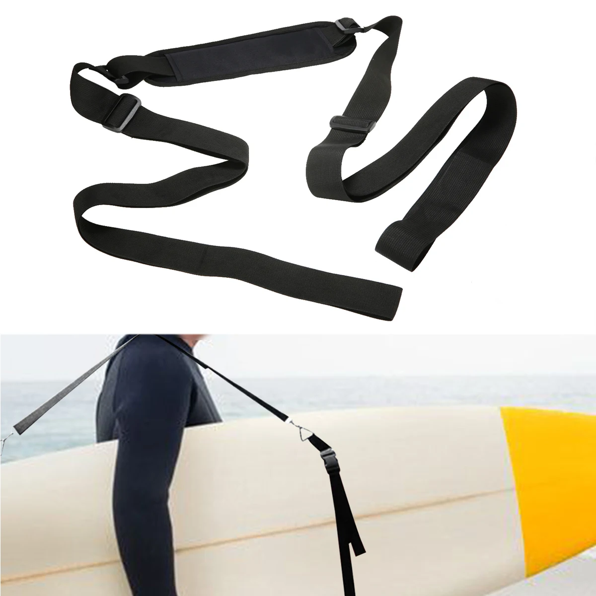 1Pcs Adjustable Surfboard Shoulder Strap Carry Sling Stand up Surfing Surf Paddle Board Carrier Unisex Surfing Kayak Accessories