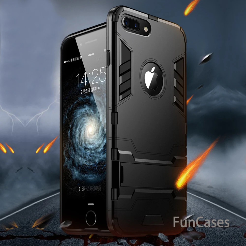 

Shockproof Armor Phone Cover Case For Apple iPhone X 8 7 6S 6 Plus 5 5S SE Case TPU Protective Hard Fashion Case For iPhone 10