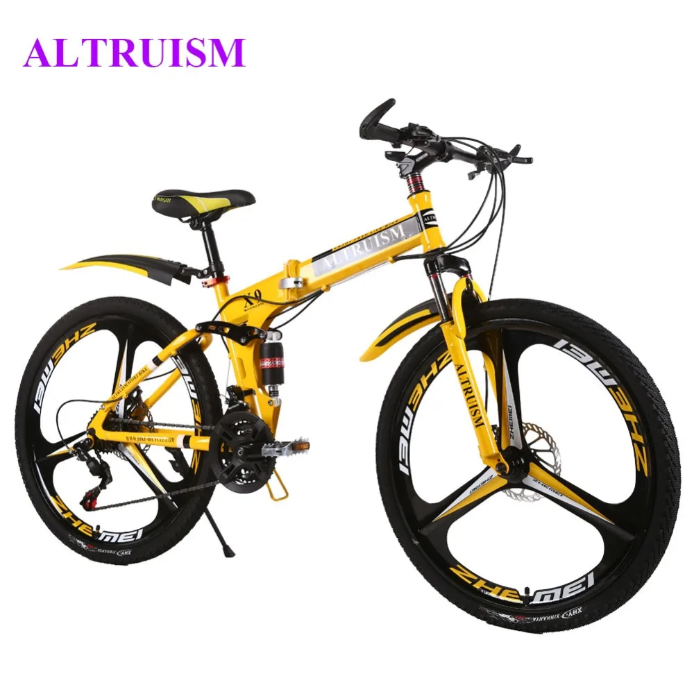 Altruism X9 Pro Mountain Bike Folding Bicycles 21 Speed 26 inch Steel