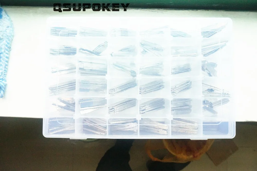 QSUPOKEY 35Types175pcs/лот металлические гравированные линейные весы для стрижки зубов, набор KD с коробкой для KD900/KD-X2, автомобильный пульт дистанционного управления