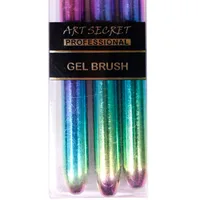 ArtSecret High Quality SPA-339 3PC/Set Synthetic Hair Nickle Plating Ferrule Nail Art Cosmetic Makeup Brush For A Manicure 2