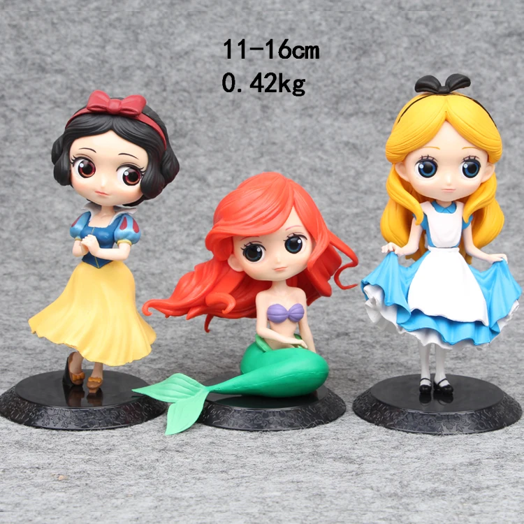 Us 1868 5 Di Scontodisney Giocattoli 3 Pzlotto 11 16 Cm Kawaii Q Versione Alice Nel Paese Delle Meraviglie Della Sirena Ariel Biancaneve Action