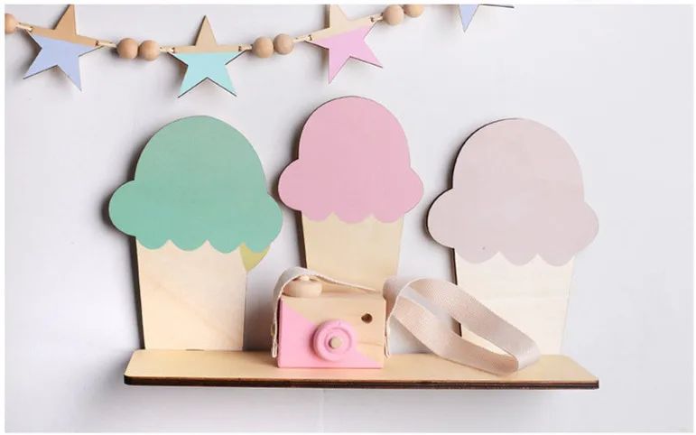 Nordic Ins Shelf Home Decoration Rack DIY Cartoon Wall Baby Room Hanging | Дом и сад