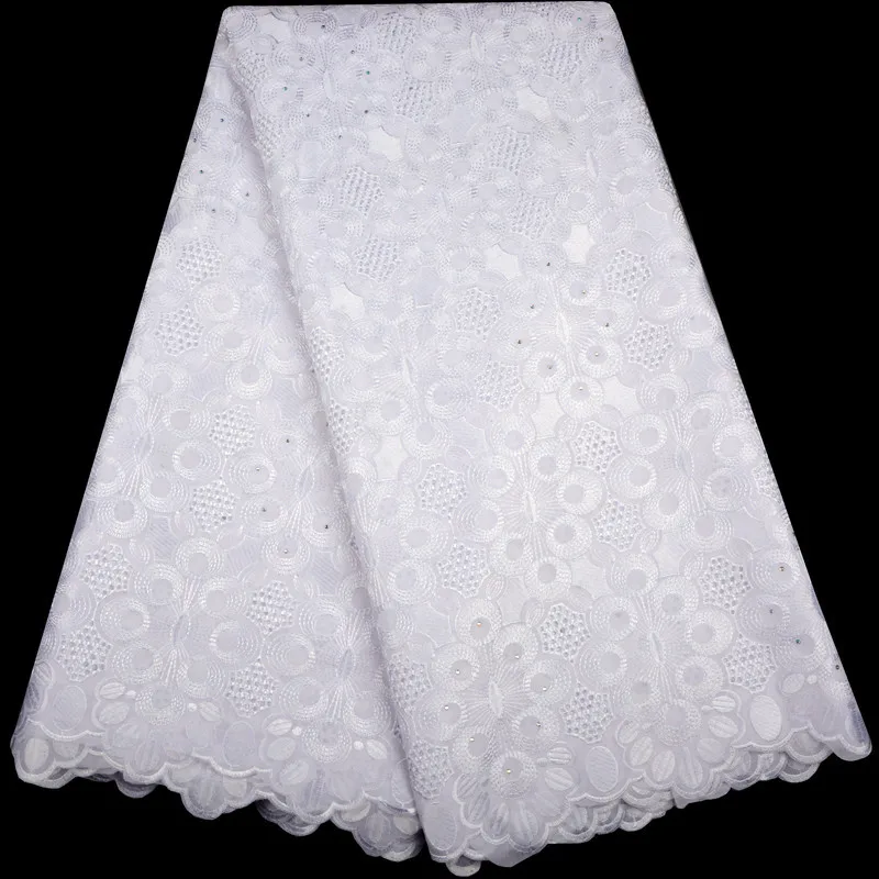 

African Dry Cotton Swiss Voile Lace Fabric 2019 High Quality Stones Swiss Voile Lace In Switzerland Nigerian Lace Fabric 983