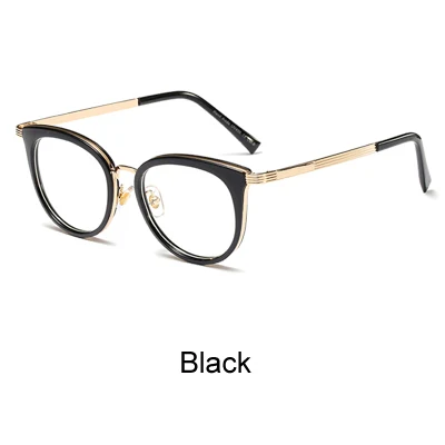 Ralferty Модные прозрачные очки женские оптические корректирующие очки при близорукости оправа Zero Point очки F92183 - Цвет оправы: Черный