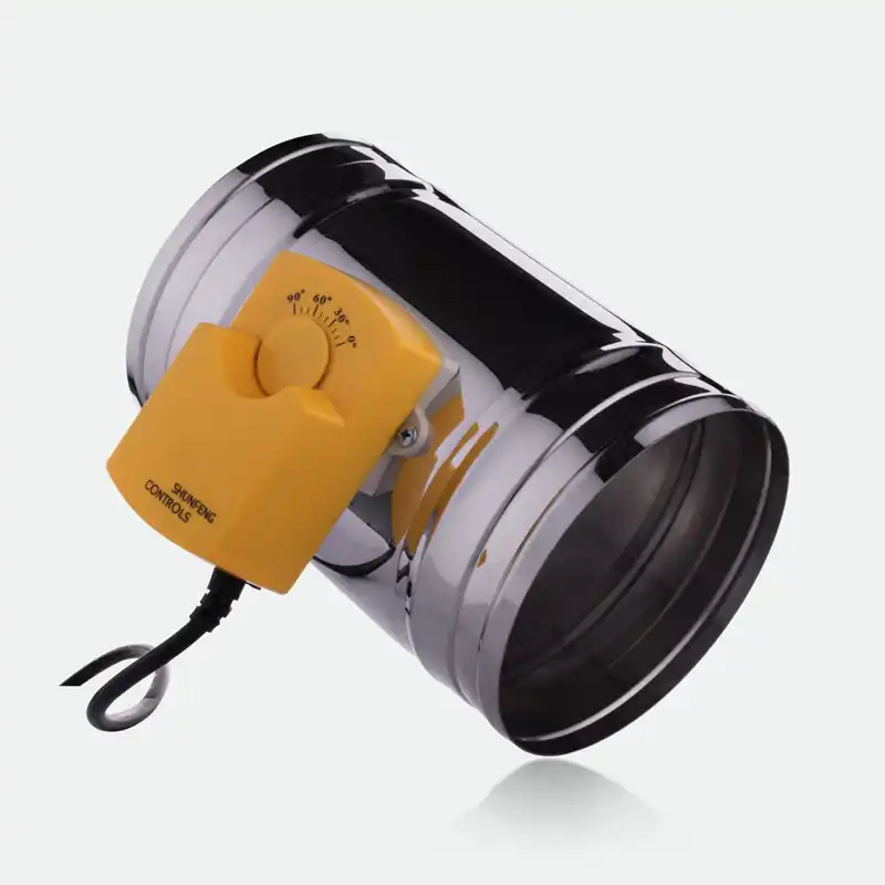 200mm stainless steel air damper valve electric air duct motorized check valve for 8 inch
