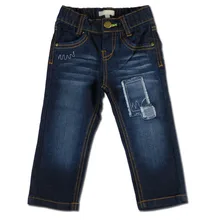 Джинсы для новорожденных мальчиков теплые лоскутные штаны с вышивкой для новорожденных брюки с эластичной резинкой на талии хлопковые весенние теплые джинсы для малышей