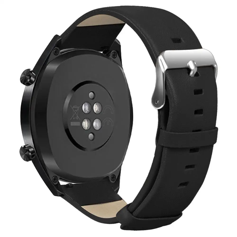 Роскошный кожаный ремешок для часов Huawei Watch GT/Watch GT Active 46 мм/Honor Magic Bands стильный