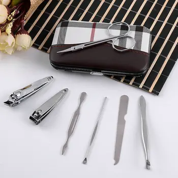

7pcs Nail Scissors Set Stainless Steel Nail Knife Nail Clipper Set Rofessional Manicure Set Nail Clippers Hand Tool Set
