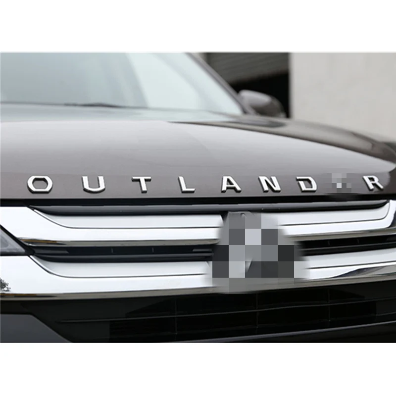 Тонкая наклейка из нержавеющей стали для Outlander автомобильные аксессуары 3d с