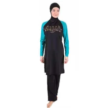 Скромный исламский летний купальник мусульманский Sunscree консервативный купальник для женщин для плавания Арабская пляжная одежда женский купальный костюм