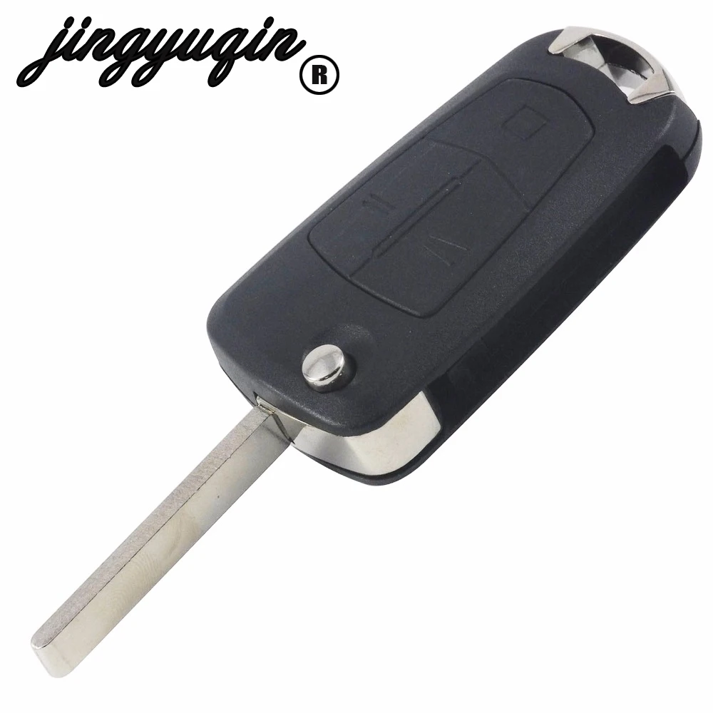 

jingyuqin Remote Key Shell For Vauxhall Opel Corsa D Astra Vectra Zafira Signum 3 Button Remote Key Fob Case