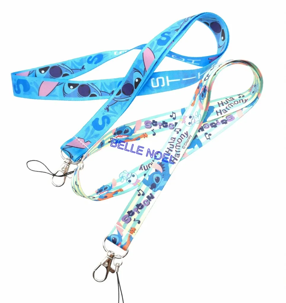 10Pcs popular anime stitch Neck Straps Lanyards ID Card Key Condole belt Mixed | Украшения и аксессуары