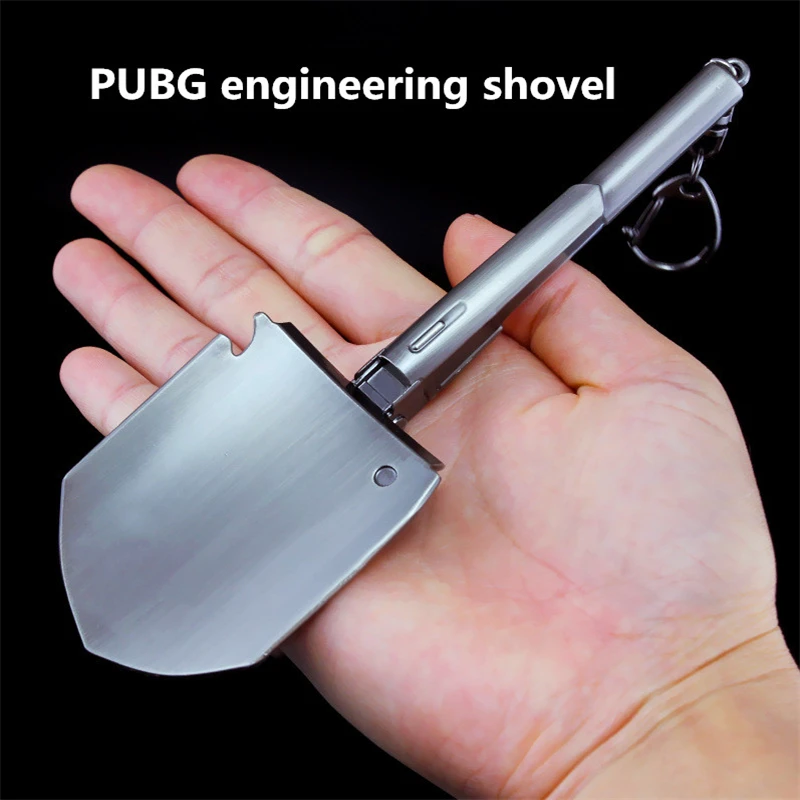  Game Playerunknown's PUBG Jedi Survival Battle Royale Shovel Alloy Weapon Warrior Key Buckle Full M