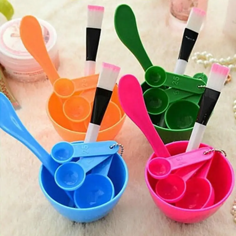 6 в 1 DIY лица Красота маска чаша Для женщин Косметика для макияжа инструмент с