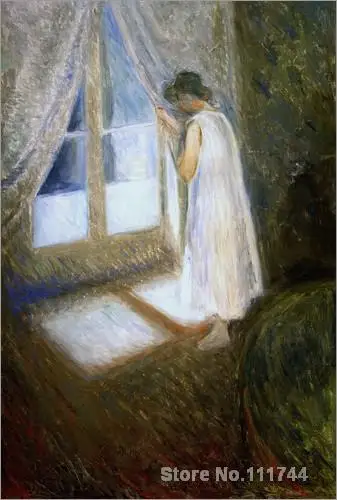 Das Madchen am Fenster Edvard Munch Картины Декоративное искусство ручной работы высокое
