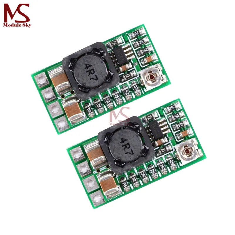 

5Pcs Mini DC-DC 12-24V To 5V 3A Step Down Power Supply Module Voltage Buck Converter Adjustable 97.5% 1.8V 2.5V 3.3V 5V 9V 12V