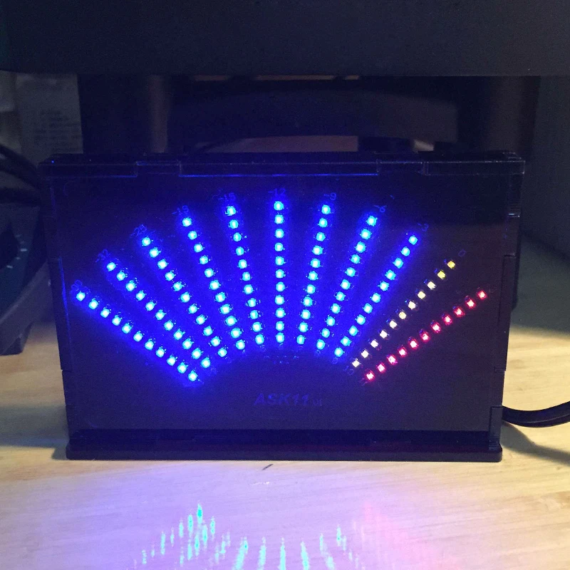Aiyima ASK11 LED дисплей музыкального спектра VU метр Веерообразный усилитель уровня