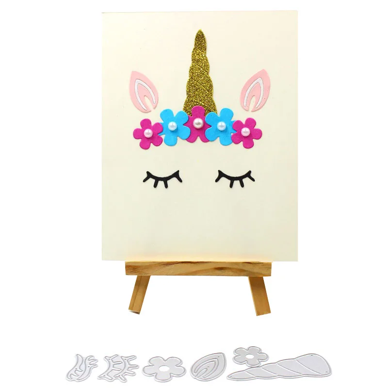 

ZFPARTY Flowers Unicorn Metal Cutting Dies Stencils for DIY Scrapbooking/photo album Decorative DIY Paper Cards