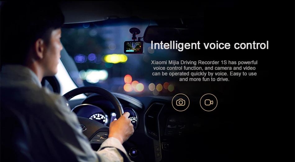 Xiaomi Mijia 1S потребительская видеокамера 1080P 3D шумоподавление ips экран локальное Голосовое управление Dashcam DVR дропшиппинг