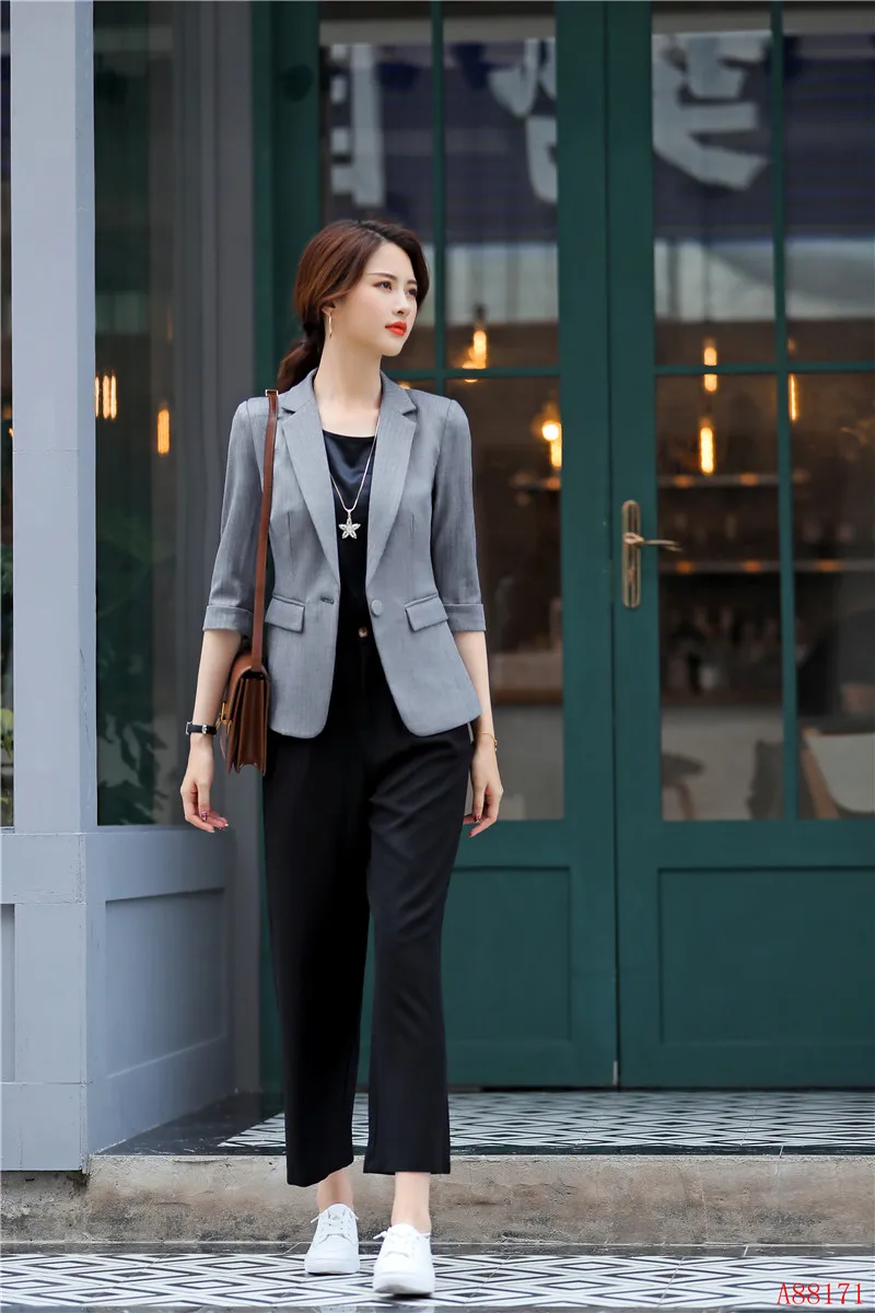 grey blazer womens