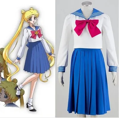 

Hot Anime Sailor Moon Cosplay Sailor Moon Cos Halloween Man Woman Cosplay Costume Japanese School uniform