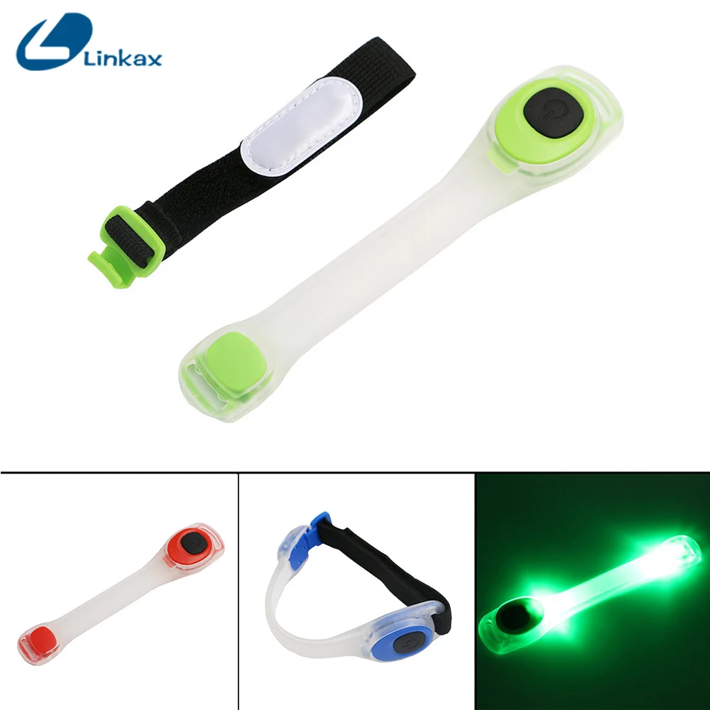 

LED Luminous Shoe Clip Multipurpose Reflective Safety Belt Arm Strap Night Cycling Running Warning LED Armband CR2032 Light