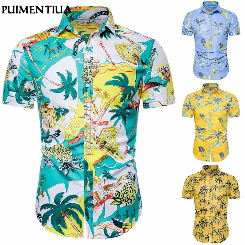 slim fit aloha shirt