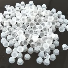 500 шт Средний 12 мм Пластиковые чернила татуировки чашки для долговременного тату макияжа бровей Макияж Пигментный контейнер шапки