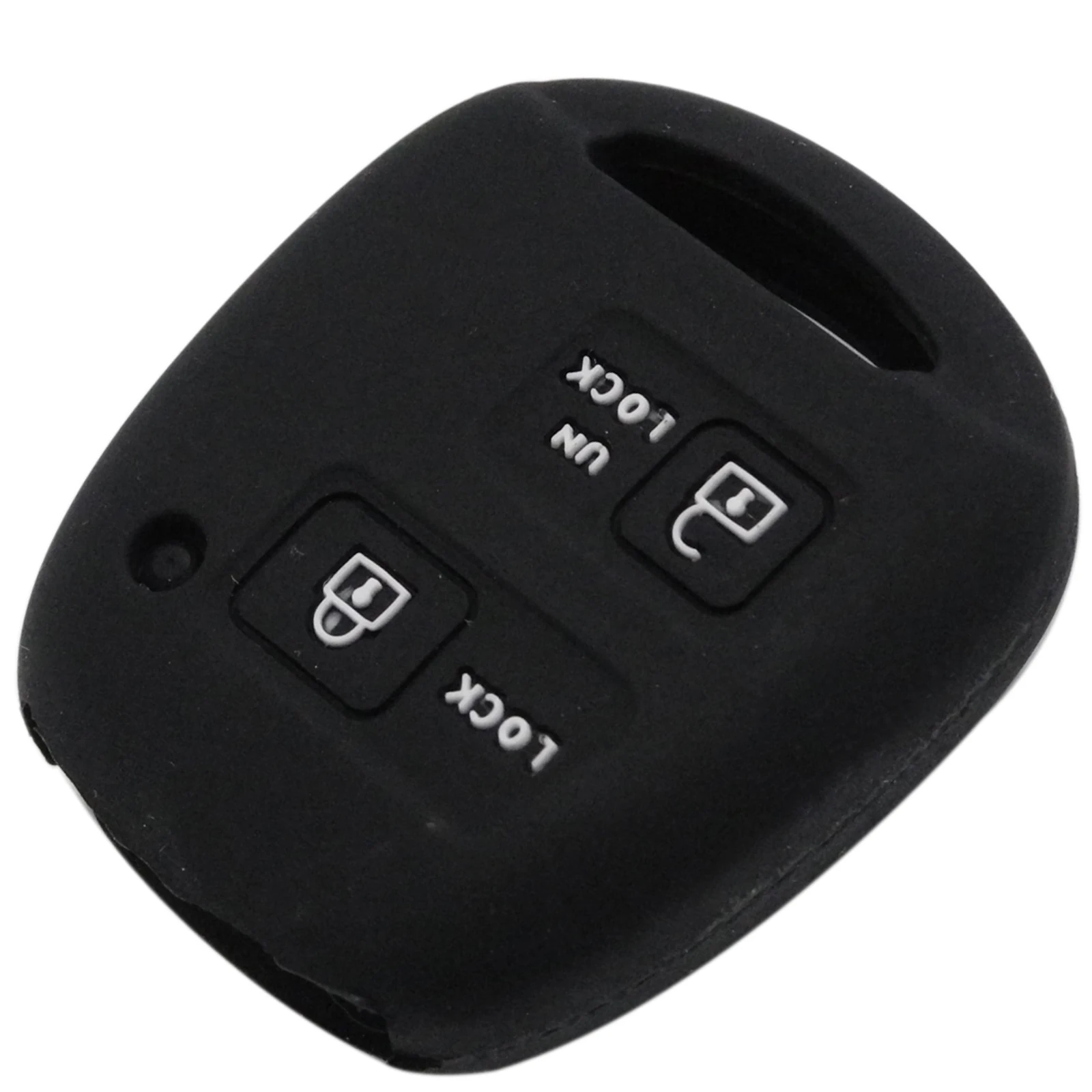 Jingyuqin 2 кнопки силиконовый чехол для ключей от машины крышка брелок Замена для Toyota защита кожи Стиль