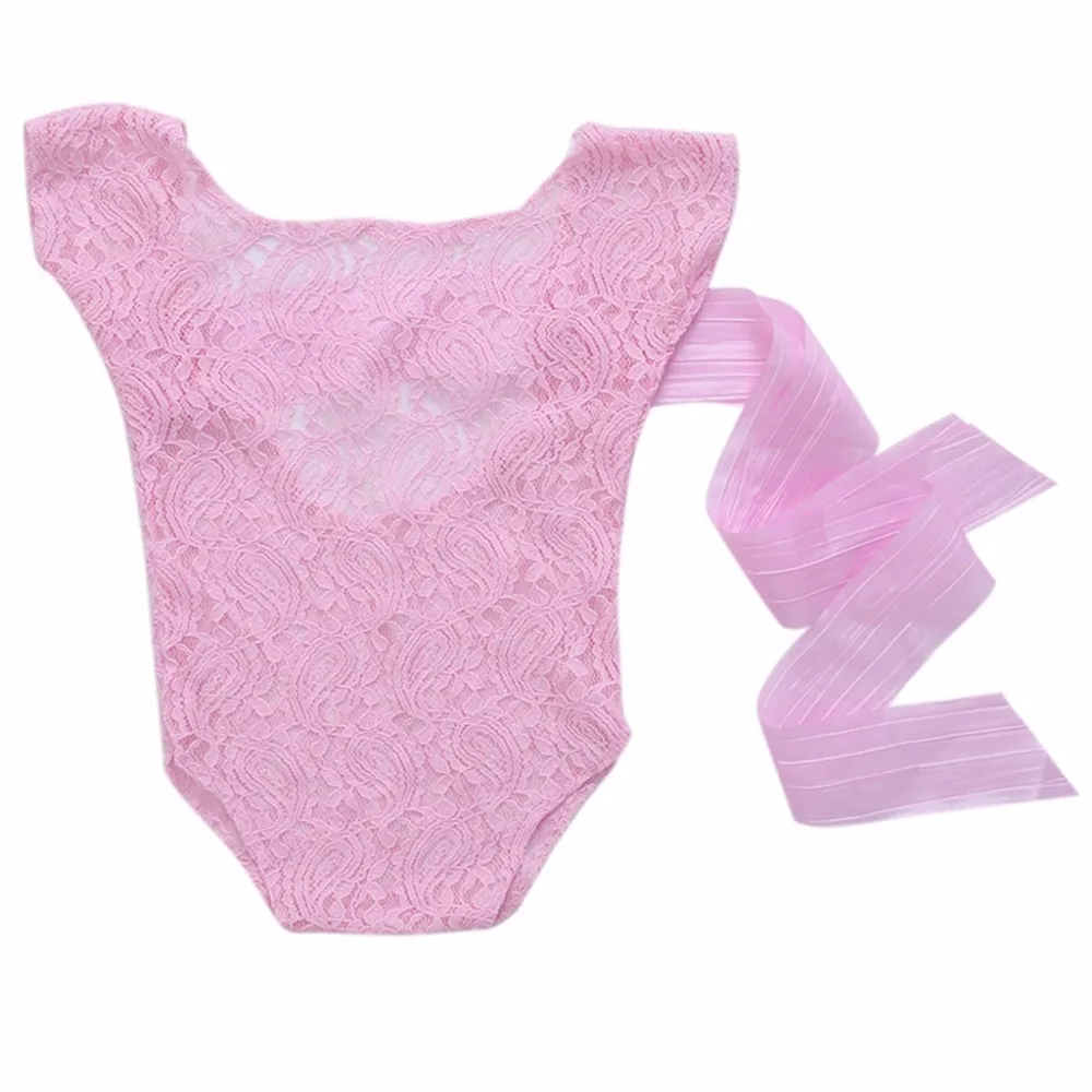 الوليد طفلة الدانتيل الحرير القوس عودة رومبير بذلة التصوير الدعامة الزي جديد الرضع زي فاتنة الملابس الوليد طفلة الدانتيل الحرير القوس عودة رومبير بذلة التصوير الدعامة الزي جديد الرضع زي فاتنة الملابس