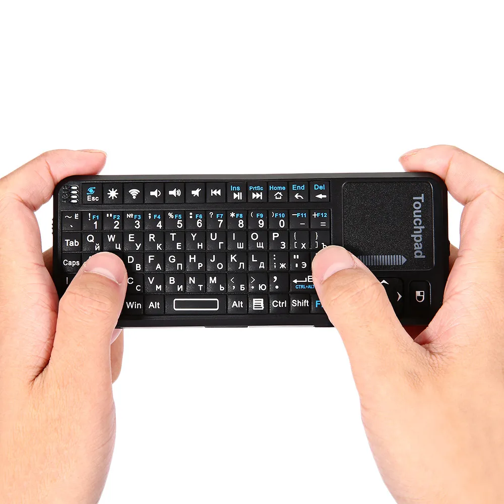 iPazzPort KP-810-21 2.4GHz Mini I8 Wireless QWERTY Keyboard with Touchpad Mouse