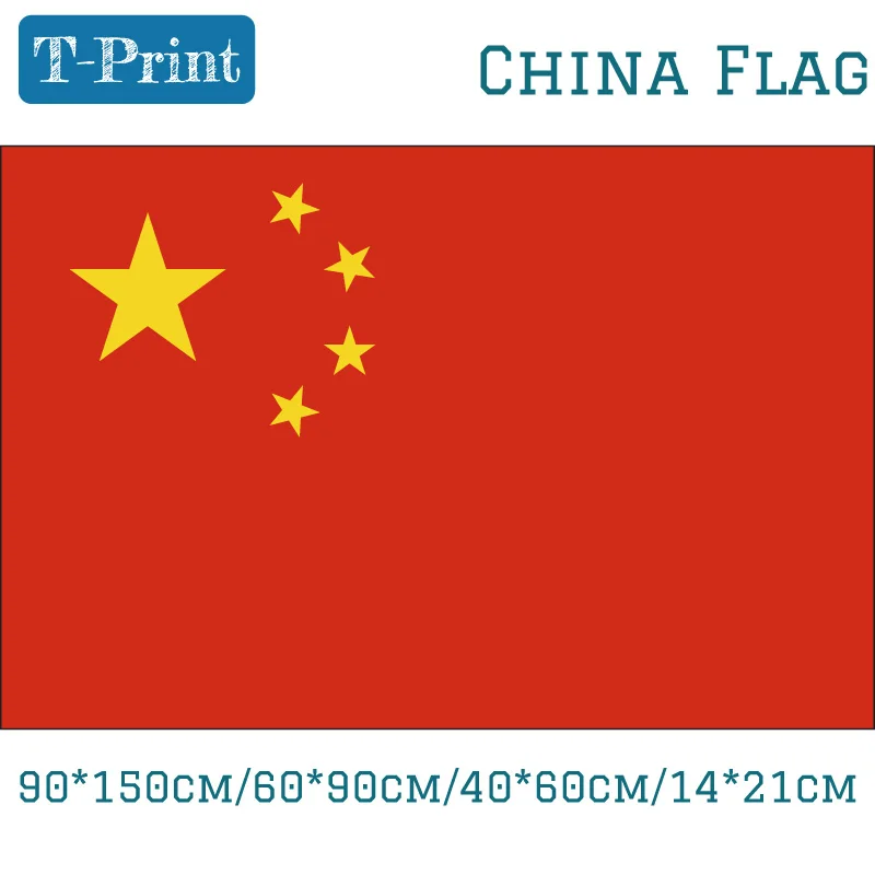 

Freeshipping 3x5Ft 90*150cm/60*90cm/40*60cm/15*21cm China National Flag Home Decoration For World Cup National Day Olympic Games