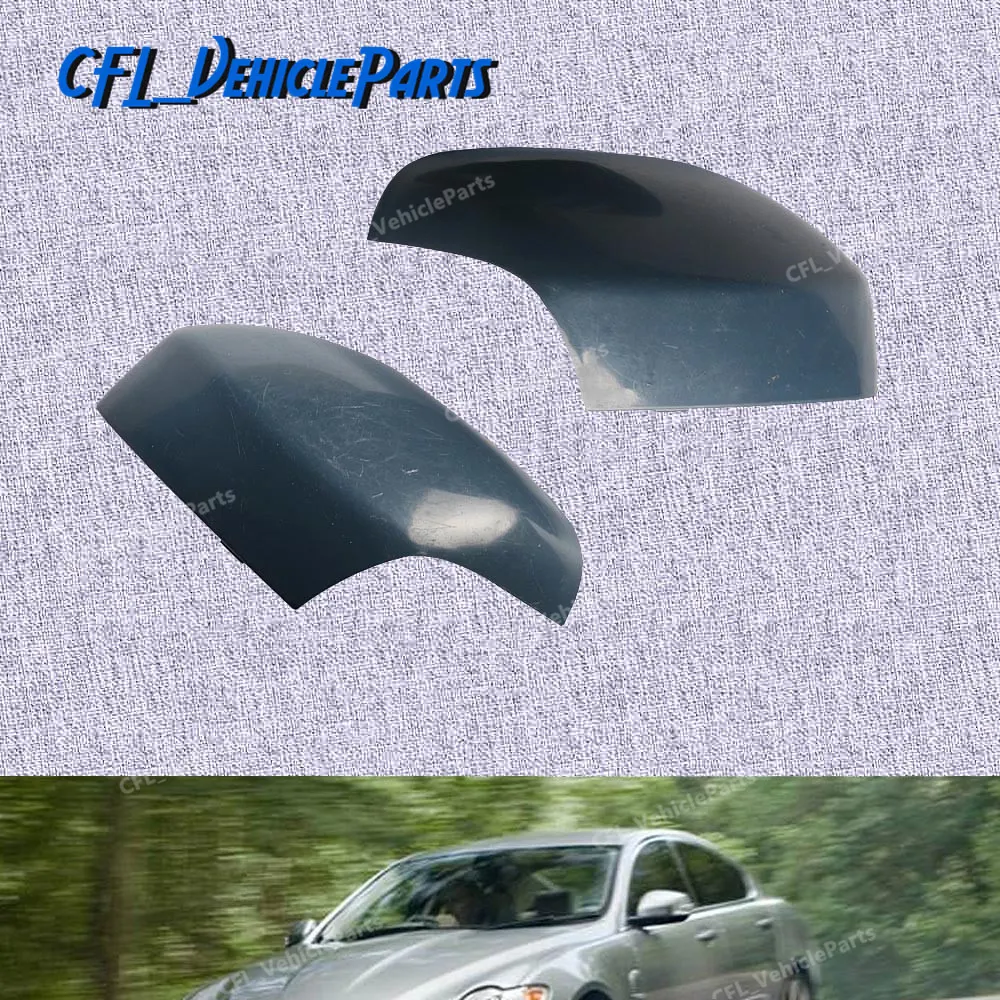 L /& R Exterior Door Side Primed Rear View Mirror Cover For VOLVO XC70 2007-2016