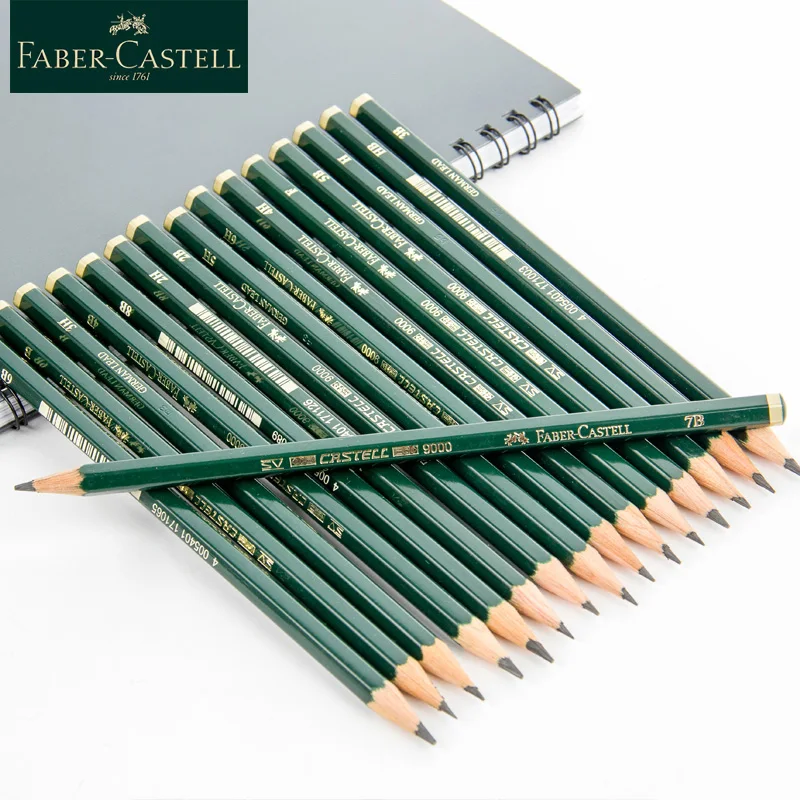 Faber-Castell 9000 карандашей 12/16 шт набор школьных карандашей графитовый карандаш для рисования и ручка для эскизов набор