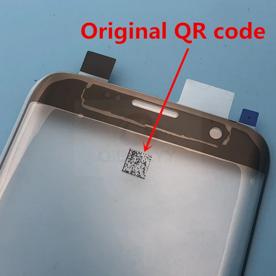 Оригинальное внешнее стекло с qr-кодом для samsung Galaxy S7 Edge G935 G935F, ЖК-дисплей, сенсорный экран, переднее стекло, внешний объектив