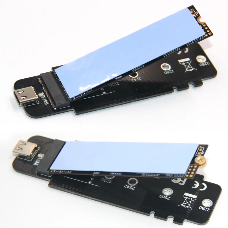  M clave M.2 SSD portátil caja de móvil USB 31 tipo-C a NVMe PCIe 30 4x M2 adaptador NGFF SSD HDD ca