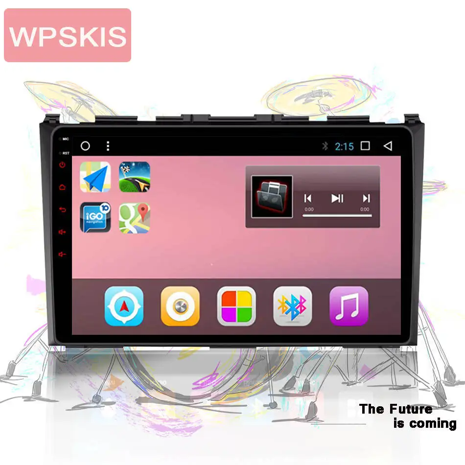 Clearance Android 9.0 HD 9" Octa Core 1024X600 Car DVD Player For Honda CRV CR-V 2006-2011 GPS Navigation Stereo DTV DAB+ SWC BT Head unit 2