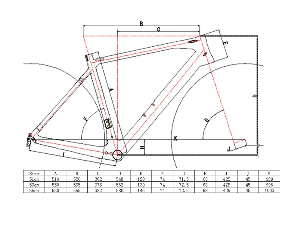 Cheap Cyclo Cross Toray Carbon Disc Brake Frameset Full Carbon Cyclocross Bike Frame  51cm , 53cm , 55cm  And Fork 0