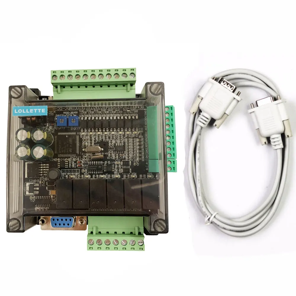LE3U FX3U 14MR 6AD 2DA RS485 8 входов 6 релейный выход аналоговый вход 2 (0 10 В) контроллер ПЛК RTC