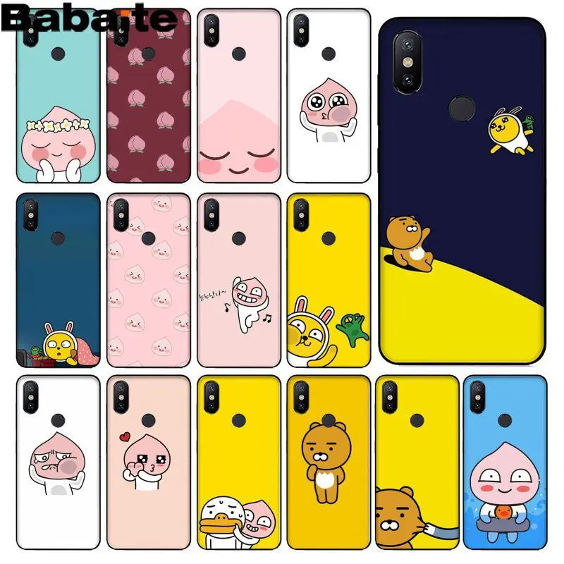 

Babaite Korean cartoon funny cocoa friend Custom Photo Soft Phone Case for xiaomimi 6 8 se note2 3 mix2 redmi 5 5plus note 4 5 5