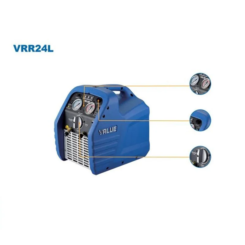 220 В хладагента переработки машина VRR24L 1/2HP переработки машина кондиционер холодильного ремонт инструмент хладагента recyc