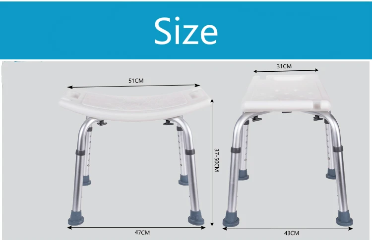 Прочный купания стул многофункциональный Ванная комната стула отдыха беременных Для женщин старики Алюминиевый Сплав Душ нескользящей стул стул